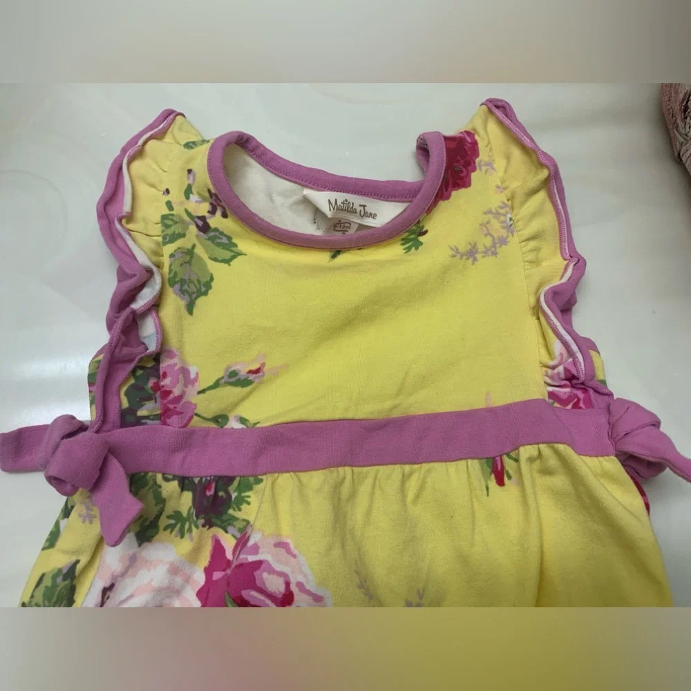 Matilda Jane Yellow and Pink Floral One Piece Bodysuit